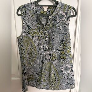 J. Crew sleeveless blouse